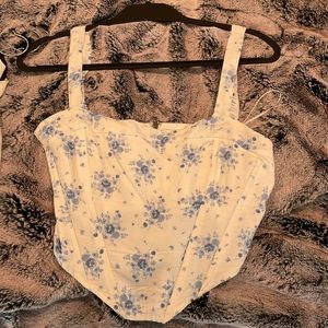 CORSET flower top